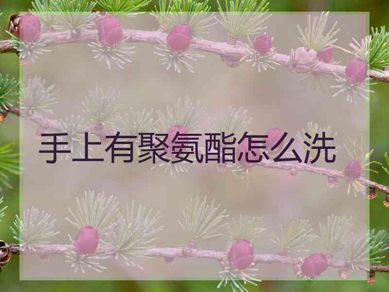 手上有聚氨酯怎么洗