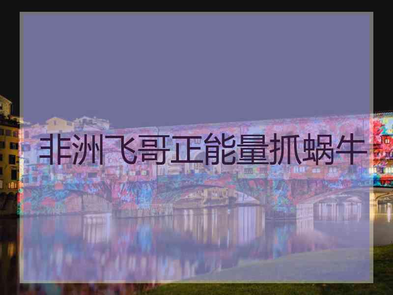 非洲飞哥正能量抓蜗牛