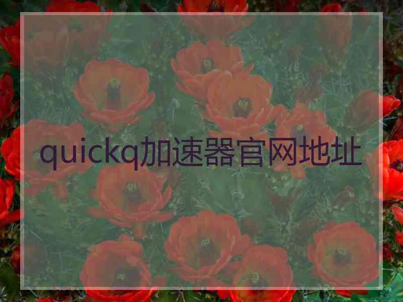 quickq加速器官网地址