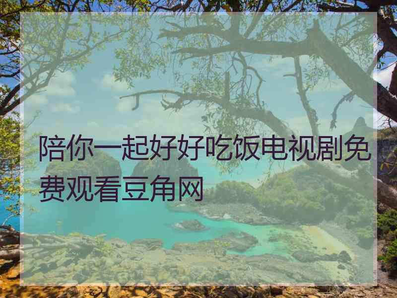 陪你一起好好吃饭电视剧免费观看豆角网
