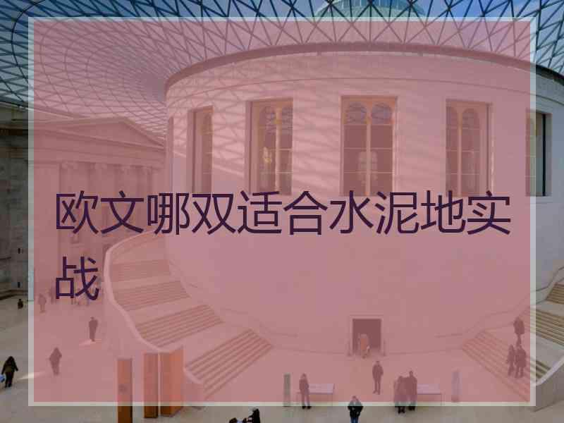 欧文哪双适合水泥地实战