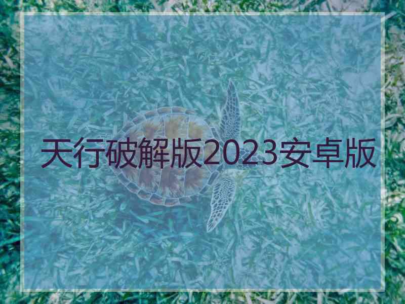 天行破解版2023安卓版