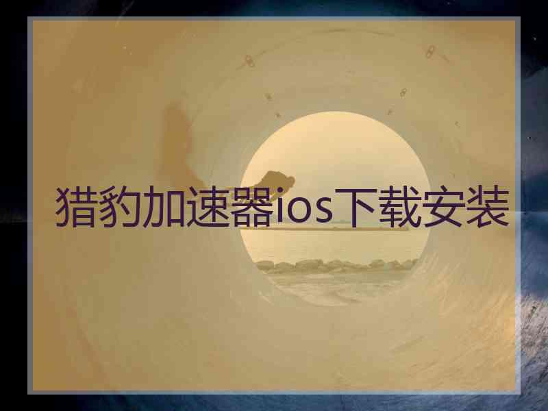 猎豹加速器ios下载安装