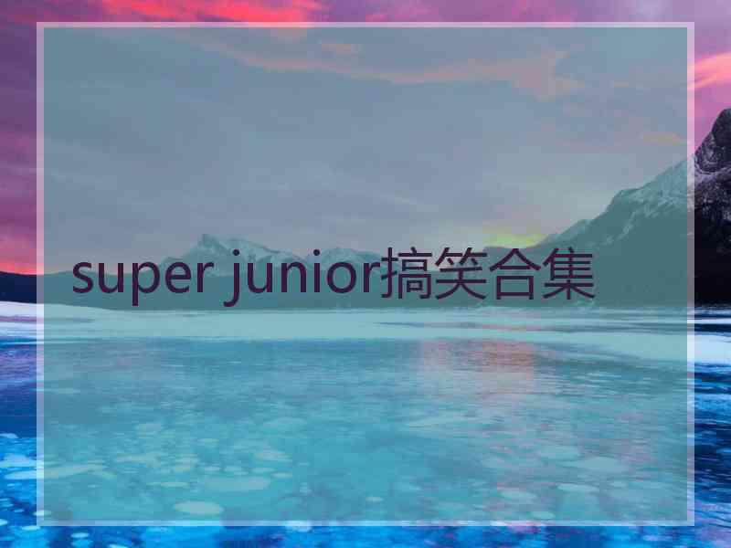 super junior搞笑合集