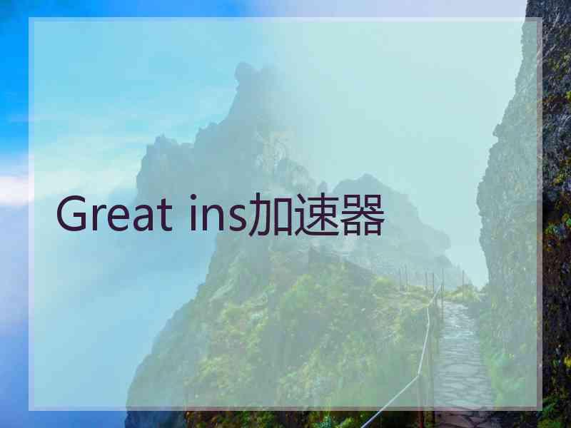 Great ins加速器