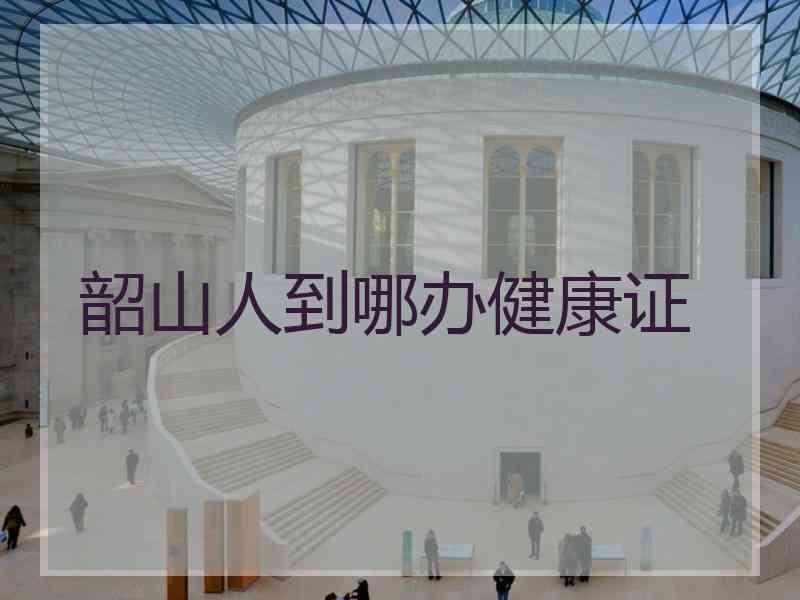 韶山人到哪办健康证
