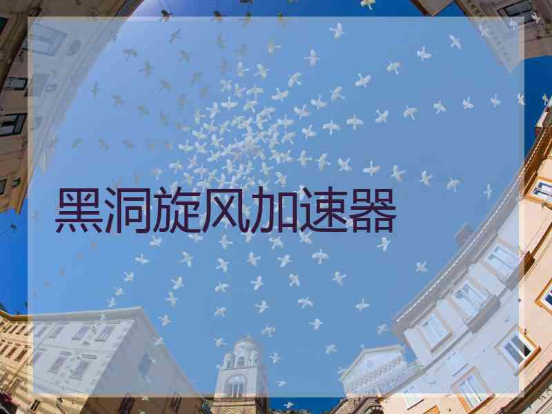 黑洞旋风加速器