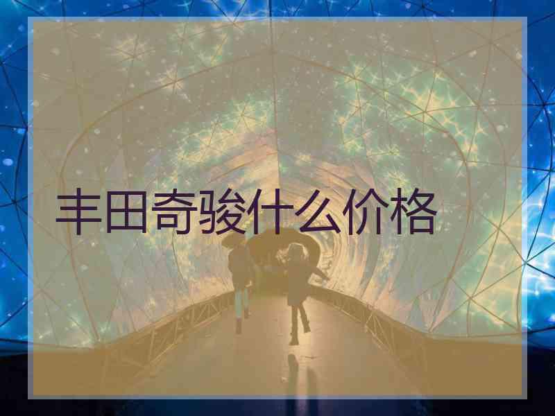 丰田奇骏什么价格