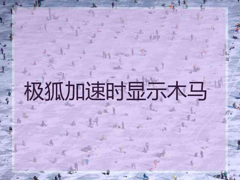 极狐加速时显示木马