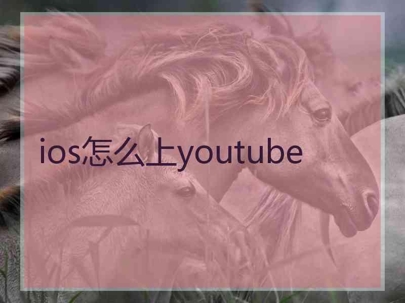 ios怎么上youtube