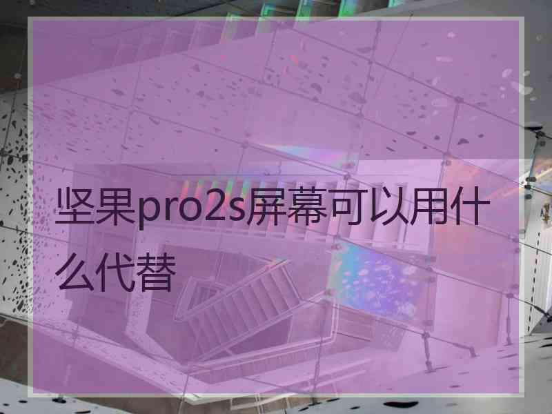 坚果pro2s屏幕可以用什么代替