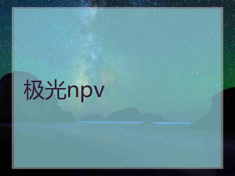 极光npv