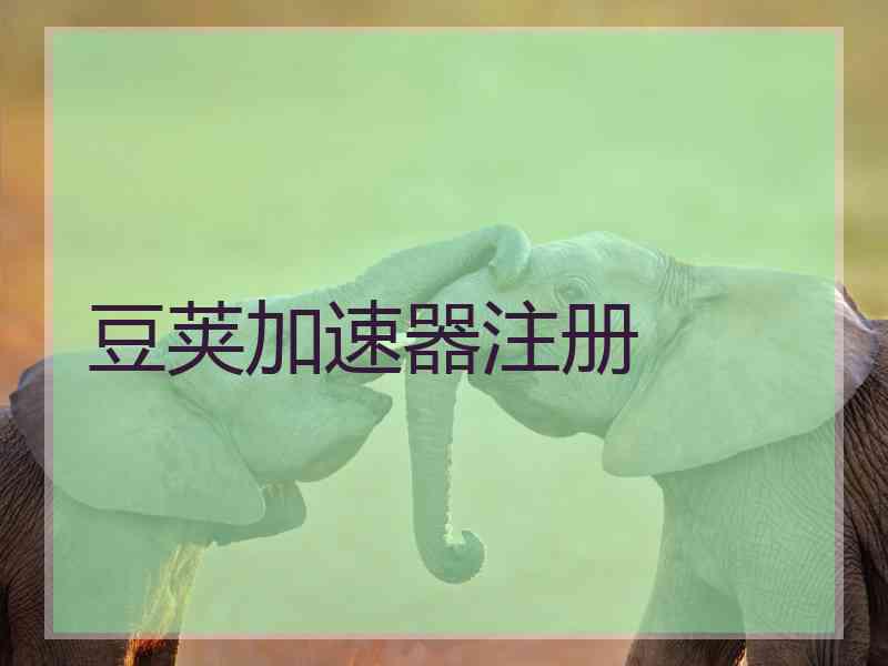 豆荚加速器注册