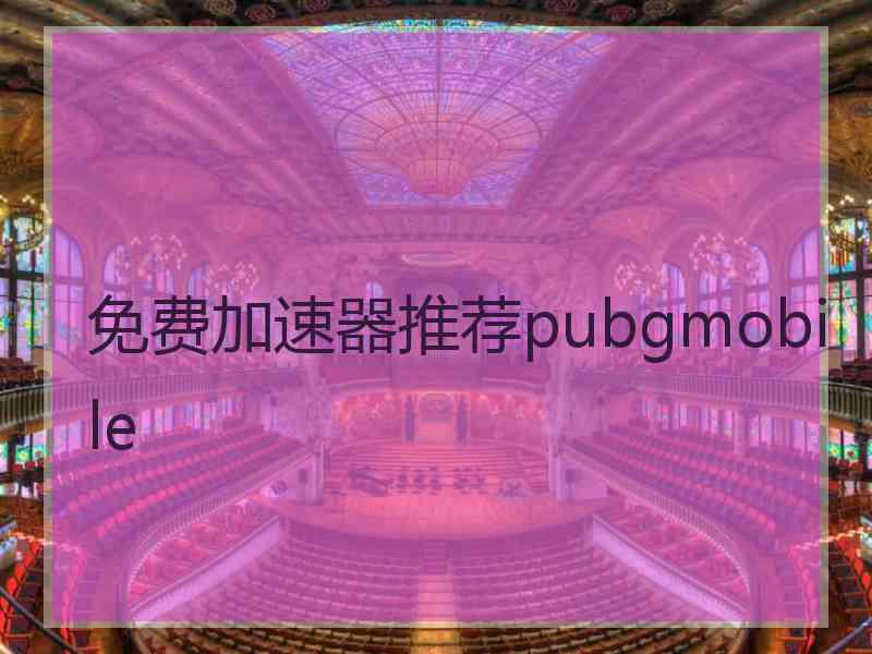 免费加速器推荐pubgmobile