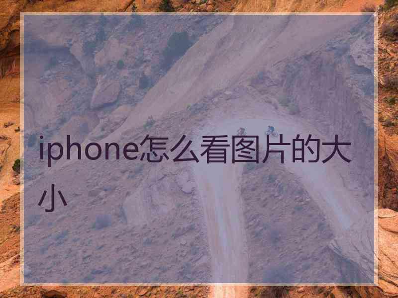 iphone怎么看图片的大小