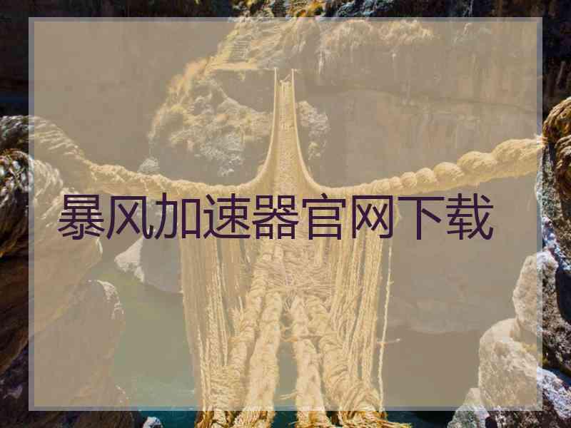 暴风加速器官网下载