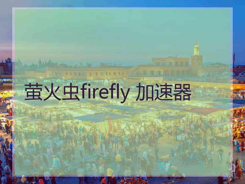 萤火虫firefly 加速器