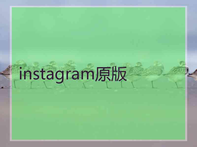 instagram原版