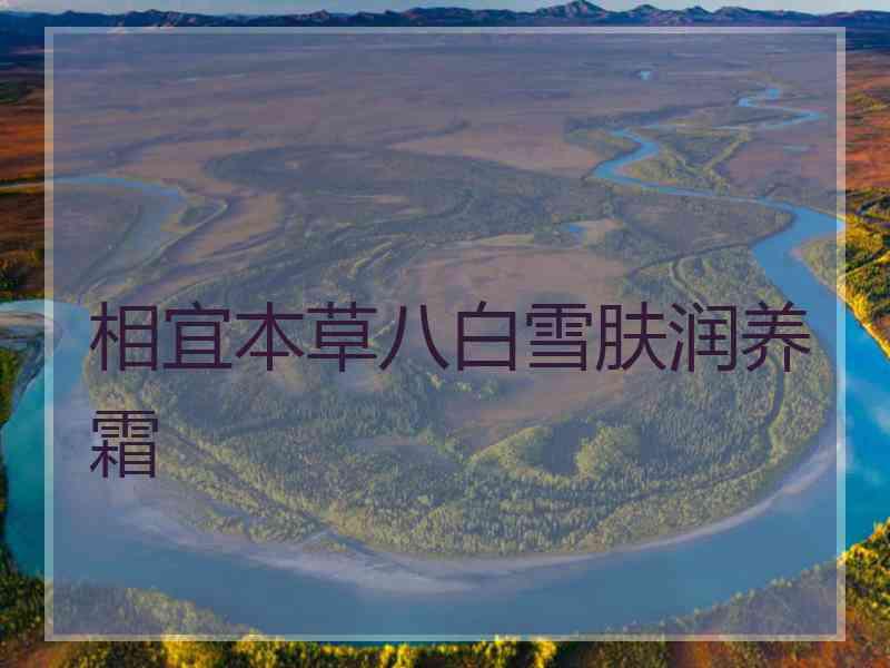 相宜本草八白雪肤润养霜