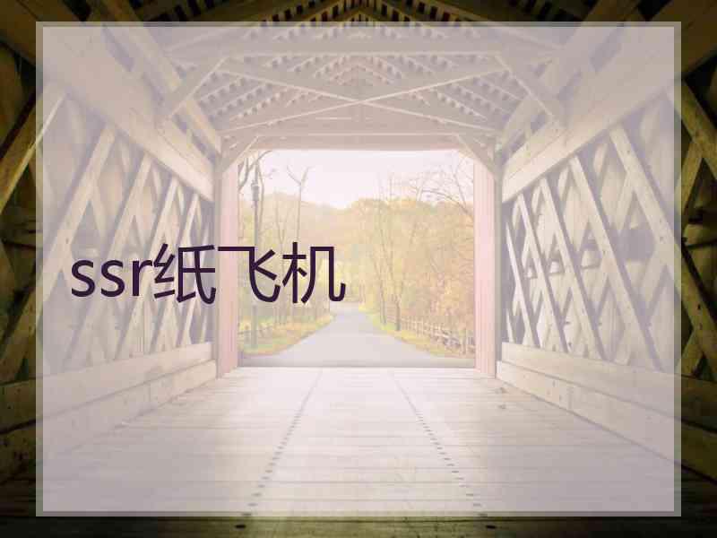 ssr纸飞机