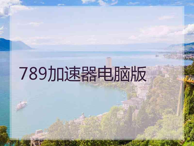 789加速器电脑版