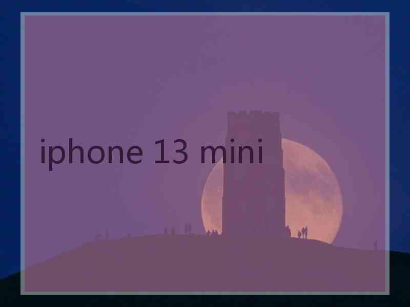iphone 13 mini