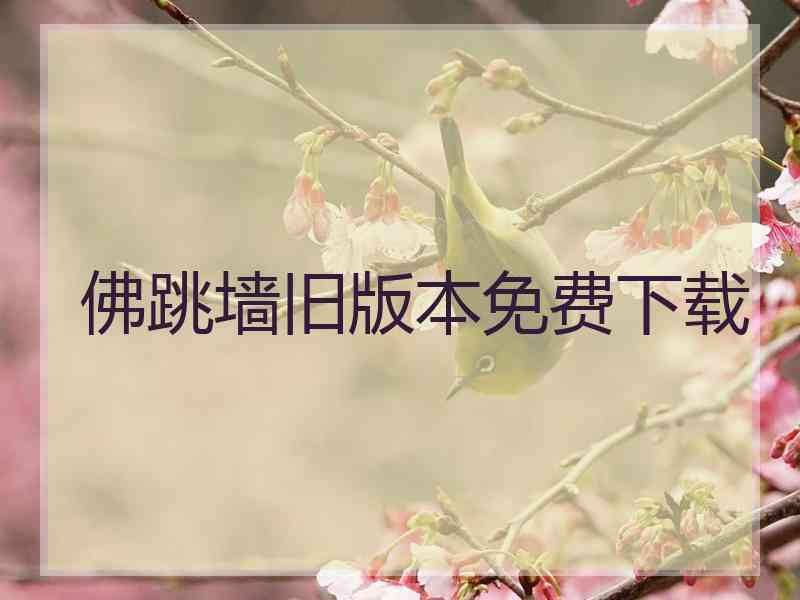 佛跳墙旧版本免费下载