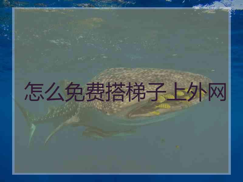 怎么免费搭梯子上外网