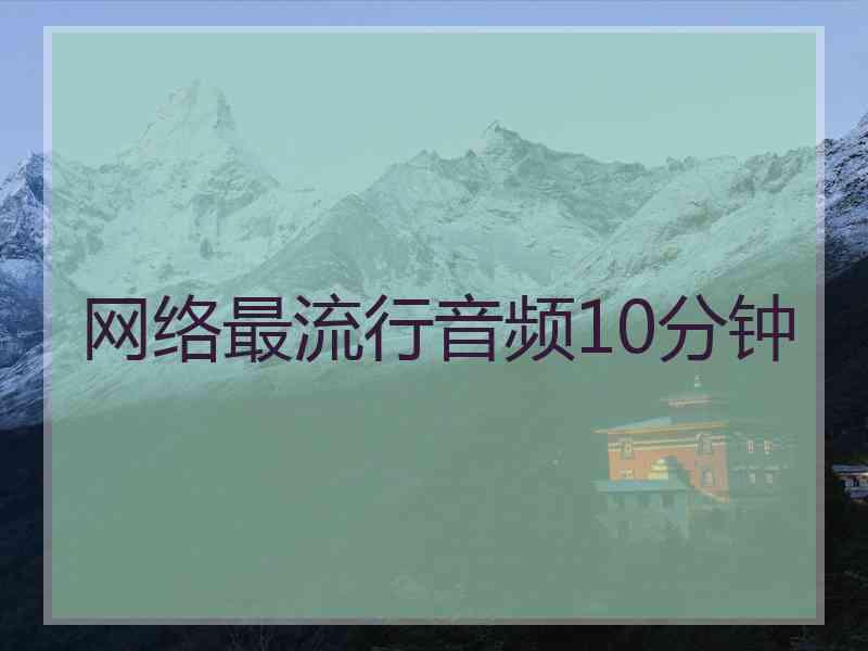 网络最流行音频10分钟