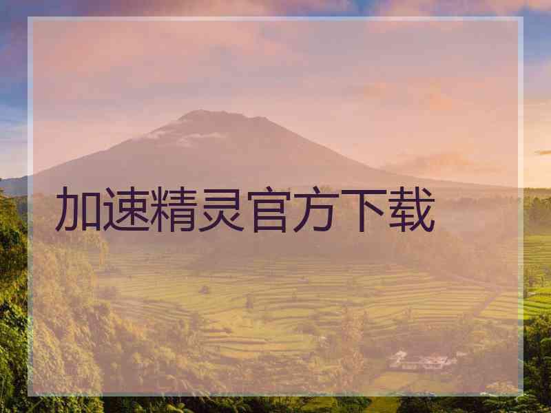 加速精灵官方下载