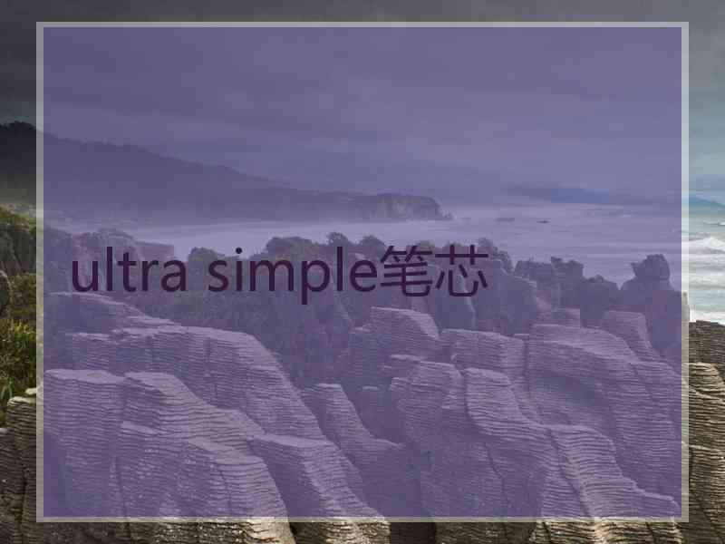 ultra simple笔芯