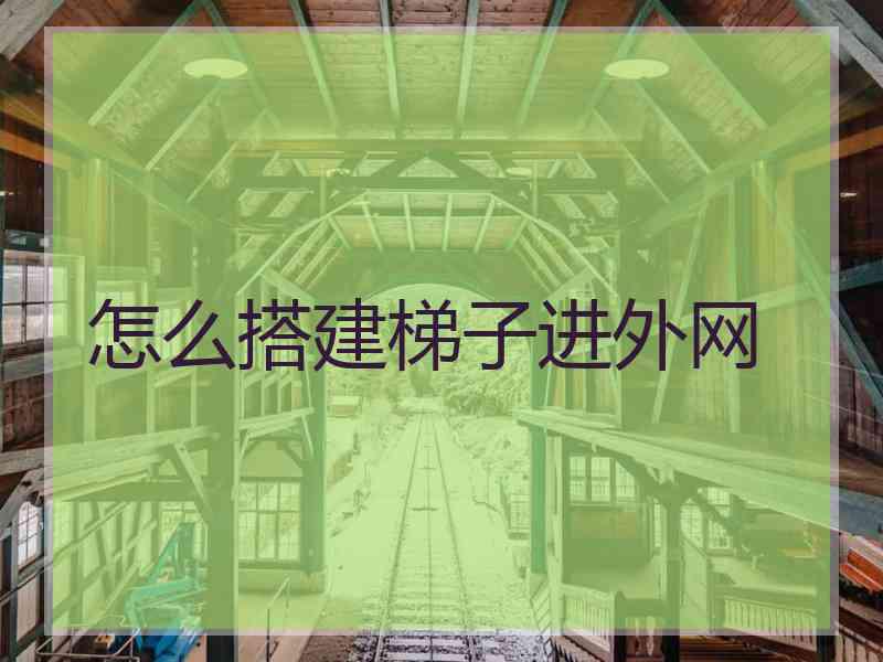 怎么搭建梯子进外网