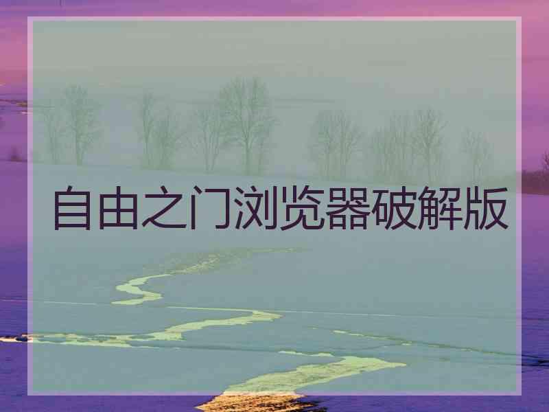 自由之门浏览器破解版
