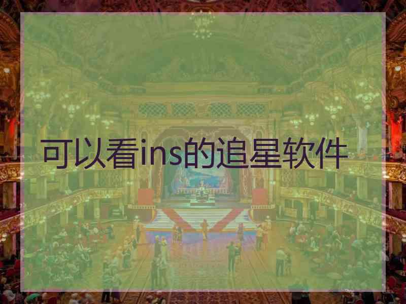 可以看ins的追星软件
