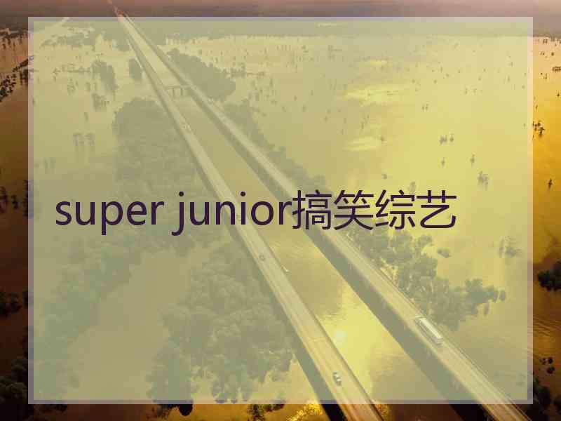 super junior搞笑综艺