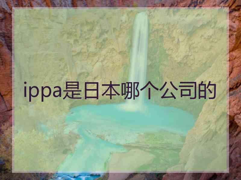 ippa是日本哪个公司的