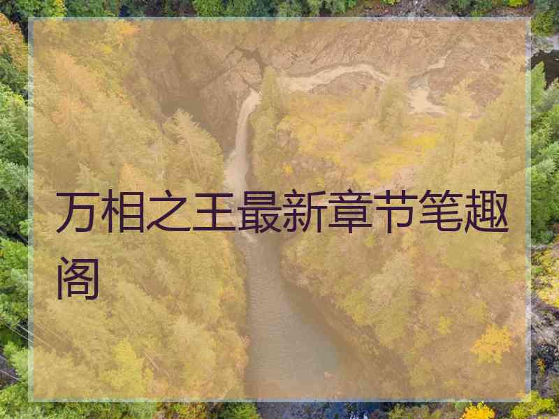 万相之王最新章节笔趣阁