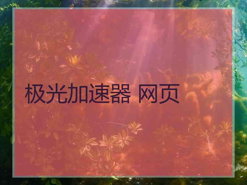 极光加速器 网页
