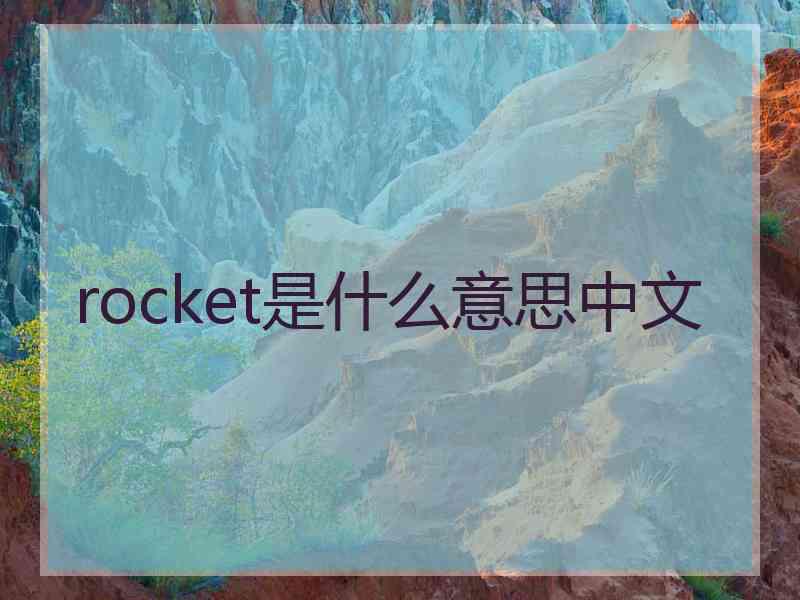 rocket是什么意思中文