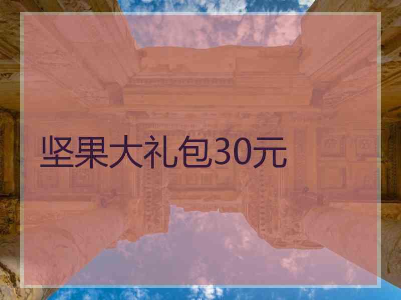 坚果大礼包30元