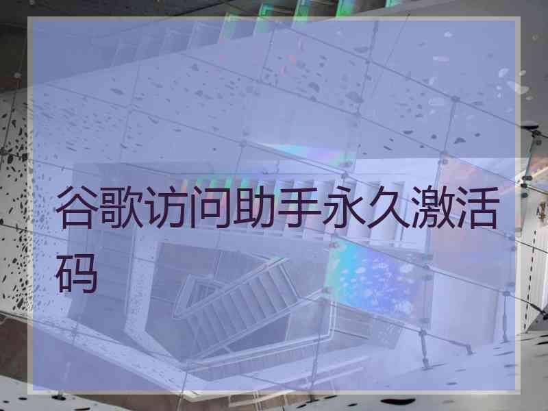 谷歌访问助手永久激活码