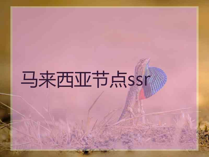 马来西亚节点ssr