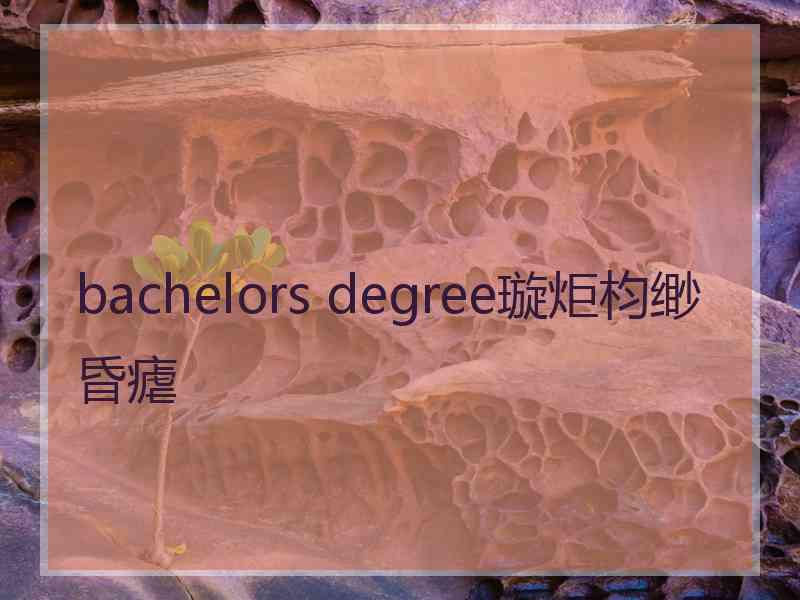 bachelors degree璇炬枃缈昏瘧