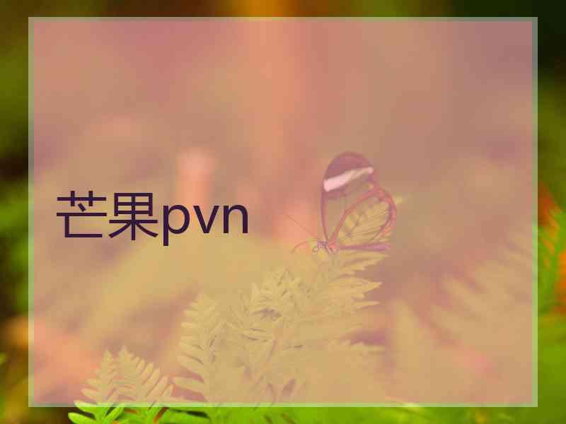 芒果pvn
