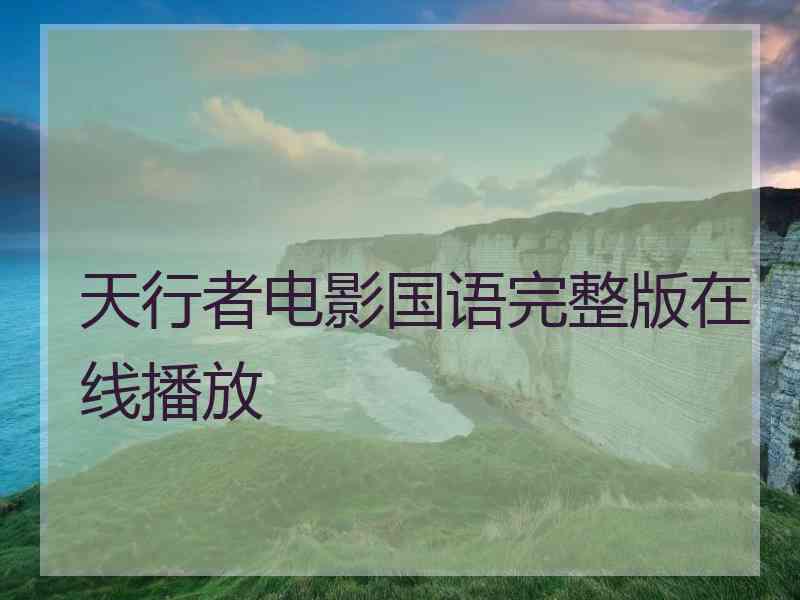 天行者电影国语完整版在线播放