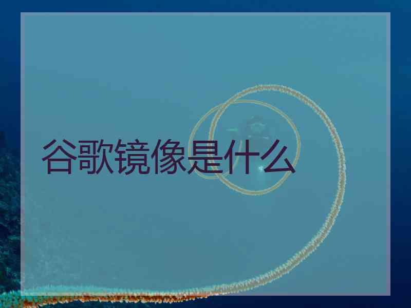 谷歌镜像是什么