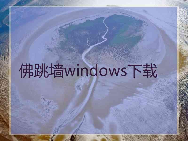 佛跳墙windows下载