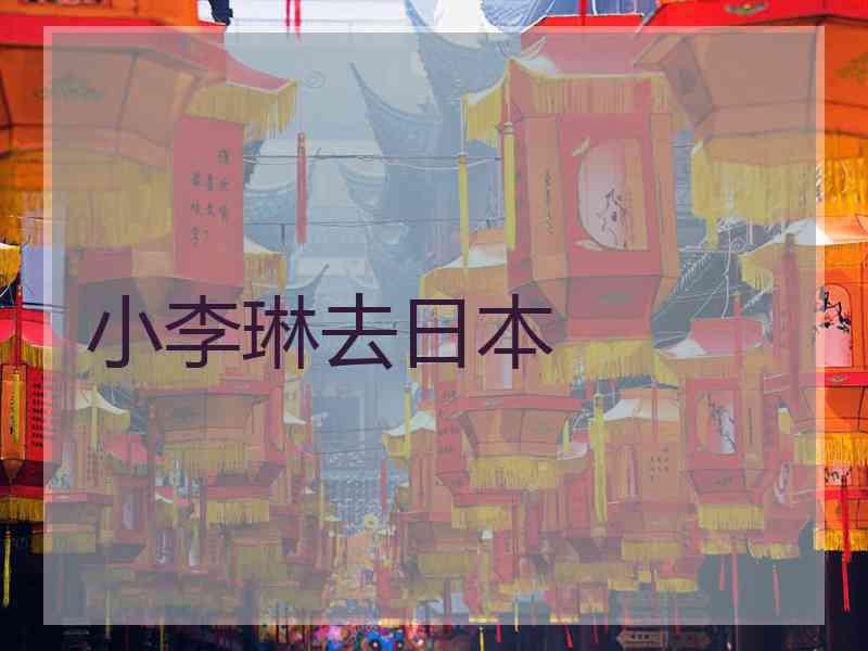 小李琳去日本