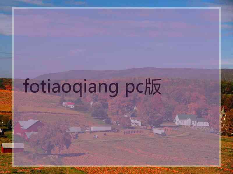 fotiaoqiang pc版