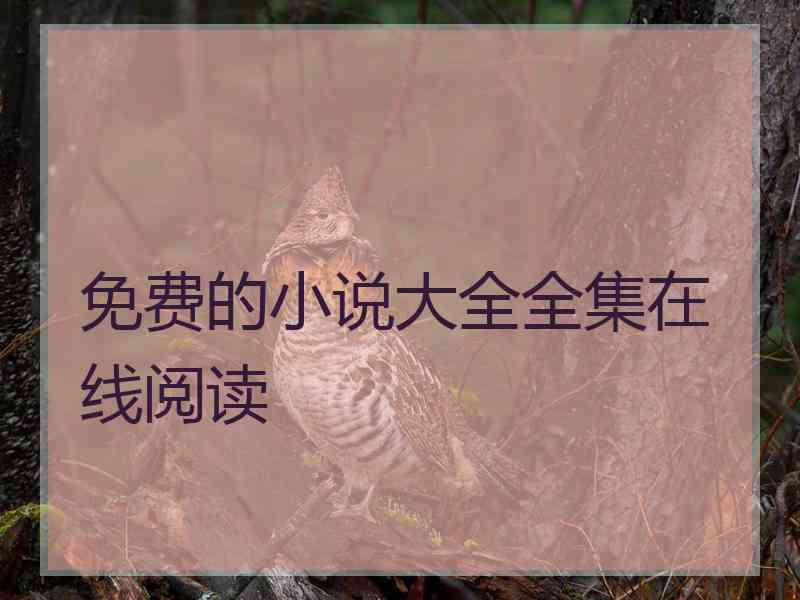 免费的小说大全全集在线阅读